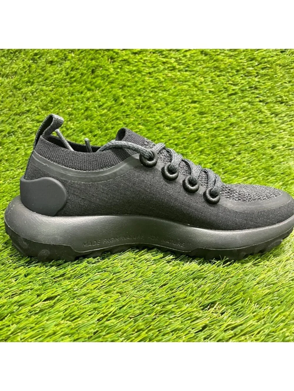 Allbirds Trail Runner SWT Womens Size 7 Natural Black Athletic Shoes Sneakers_4